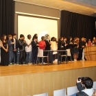 Atuação dos alunos do 8.º ano, ensaiada no âmbito da disciplina de Expressão Dramática 02